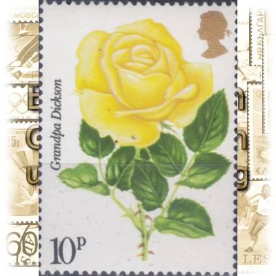 Rosen-Briefmarken von Großbritannien 1976 #11933 (600x832)