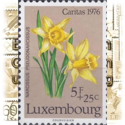 Briefmarken von Luxemburg 1976 Pflanzen Blumen #11984 (600x845)
