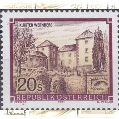Briefmarken mit Kloster #12198 (800x678)