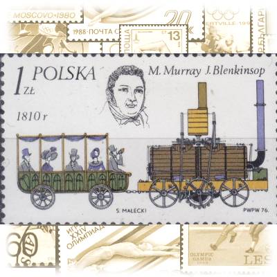 Eisenbahn-Briefmarken Jahrgang 1976 von Polen #13109 (600x370)