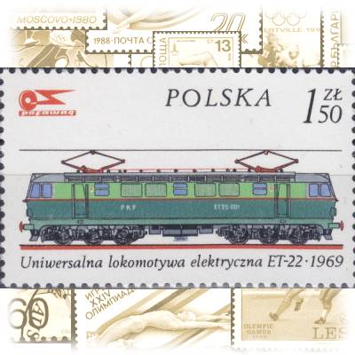 Eisenbahn-Briefmarken Jahrgang 1976 von Polen #13111 (600x373)