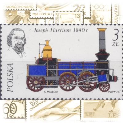 Eisenbahn-Briefmarken Jahrgang 1976 von Polen #13113 (600x370)