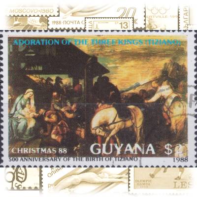 Briefmarken Guyana  Weihnachten 1988 #13394 (800x558)
