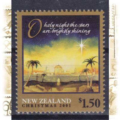 Briefmarken Neuseeland zu Weihnachten 2001 #13420 (600x739)