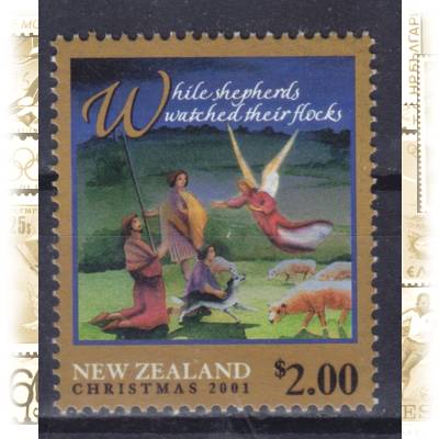 Briefmarken Neuseeland zu Weihnachten 2001 #13421 (600x725)