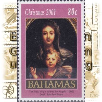 Postfrische Briefmarken Bahamas zu Weihnachten ... #13429 (600x897)