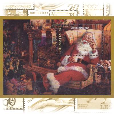 Postfrischer Block von Grenada zu Weihnachten 2001 #13434 (800x577)