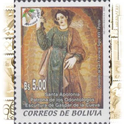 Postfrische Briefmarken Bolivien zu Weihnachten ... #13440 (600x774)