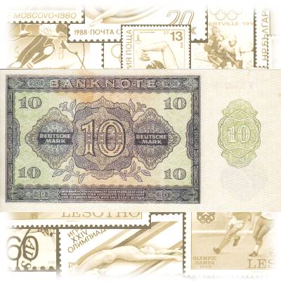 DDR 10 Deutsche Mark (2) #13830 (800x408)