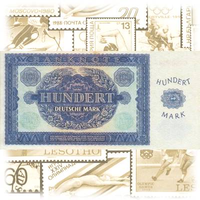 DDR 100 Deutsche Mark (2) #13836 (800x394)