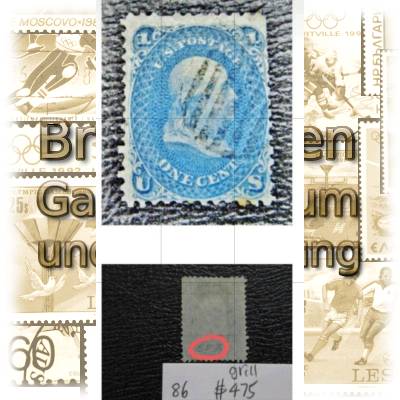 Neuendeckung einer Z Grill Briefmarke #85A (614x1183)