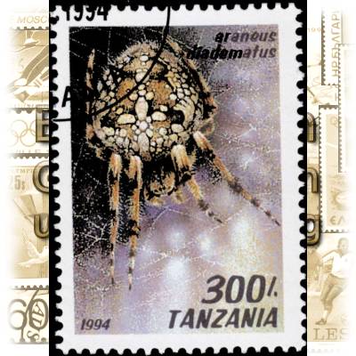 Briefmarke Spinne (4) #1850 (600x828)