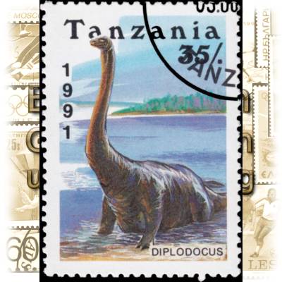 Briefmarke Dinosaurier (3) #1853 (600x833)