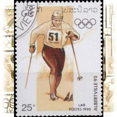 Laos Olympiade Briefmarke (2) #1863 (600x788)