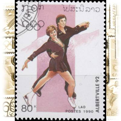 Laos Olympiade Briefmarke (5) #1866 (600x794)