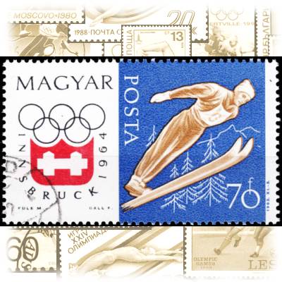 Ungarn Briefmarkensatz 1963 Olympiade #2094 (700x422)