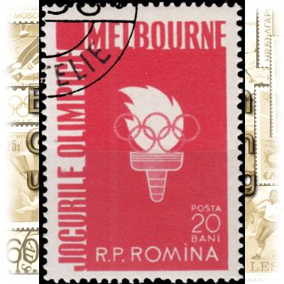 Rumänien Briefmarke 1956 Olympiade #2135 (600x826)