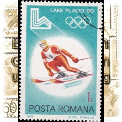 Rumänien Winterspiele von 1980 in Lake Placid #2149 (600x857)