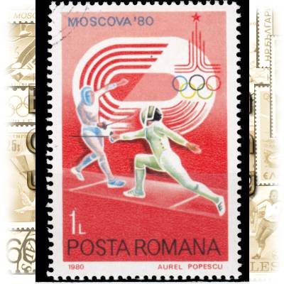 Rumänien Briefmarken olympische Spiele 1980 #2156 (600x798)