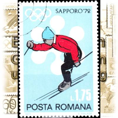 Rumänien Briefmarke Olympiade 1972 #2176 (600x857)