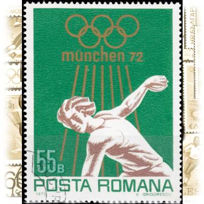 Rumänien Briefmarke Olympia 1972 #2180 (600x763)