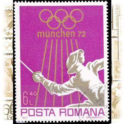 Rumänien Briefmarke Olympia 1972 #2183 (600x758)