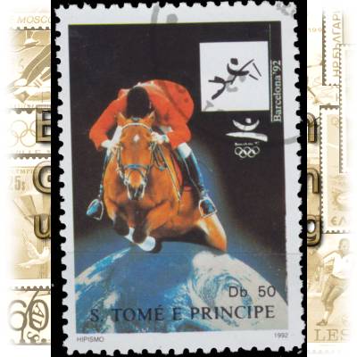 Olympiade Briefmarke Seo-Tome-Principe 1992 #2305 (600x837)