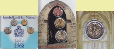 San Marino Euro-Kursmünzensätze