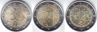 2 Euro Gedenkmünzen Übersicht