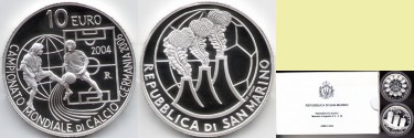 San Marino Silber- Diptychon