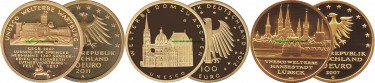 100 Euro Goldmünzen von Deutschland