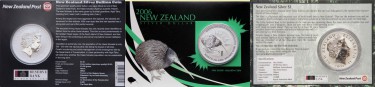 Neuseeland Kiwi Silbermünzen