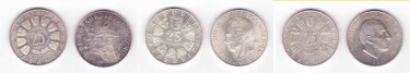 Österreich 25 Schilling-Münzen