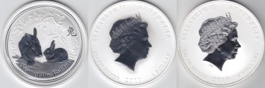 Australien Lunar Silber-Münzen zu 1 Unze