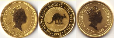 Australien Känguru/Kangaroo Goldmünzen