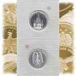 10-DM Gedenkmünze 1995 Frauenkirche Dresden J 10 Deutsche Mark