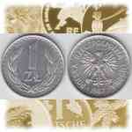1 Zt / 1 Zloty von Polen 1986, 1987 und 1988