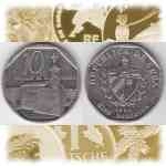 10 CENTAVOS-Münze Cuba/Kuba 1994, 1996, 1999