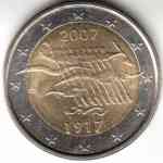 2-Euro Gedenkmünze Finnland 2007 Unabhängigkeit