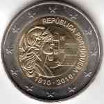 2-Euro Gedenkmünze 2010 - 100 Jahre Republik Portugal