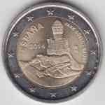 2-Euro Gedenkmünze von Spanien 2014 Park Guell - Antonio Gaudi