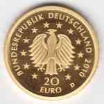 20 Euro Goldmünze Eiche von 2010 - Wappen