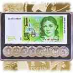 Silber-Barren Money-Collection Banknoten 5-DM
