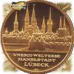 100 Euro Lübeck in Gold von 2007