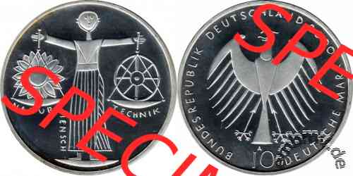 10-DM Gedenkmünze 2000 Deutschland Expo 2000 in Hannover