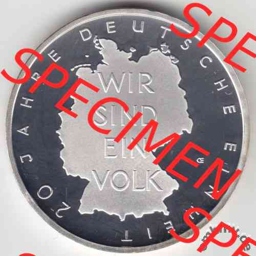 10-Euro Gedenkmünze 2010 - WIR SIND EIN VOLK