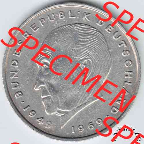 2-DM Münze Deutschland Konrad Adenauer