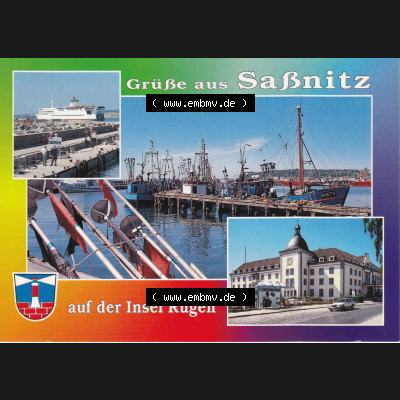 BRD Ansichtskarten der Insel Rügen BRD, Grüße aus Saßnitz. Ansichtskarten der BRD, Mecklenburg-Vorpommern katalogisieren. Sammlung aus Bundesland Mecklenburg-Vorpommern... Sammlung