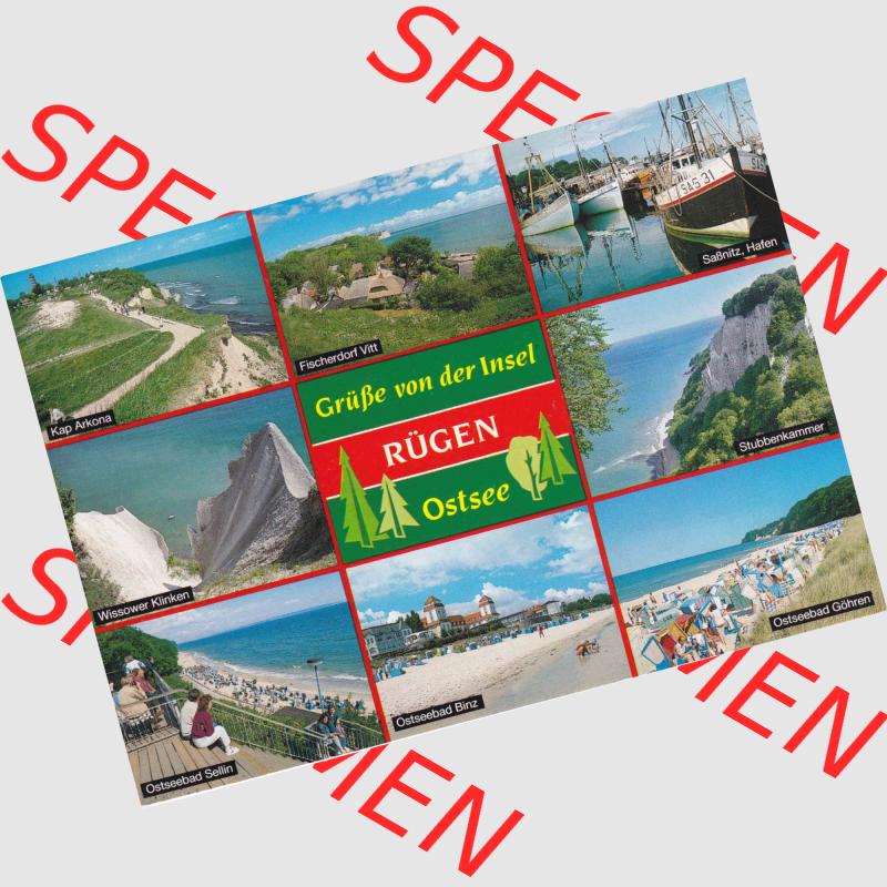 BRD Ansichtskarten der Insel Rügen BRD, Grüße von der Insel Rügen Ostsee. Ansichtskarten der BRD, Mecklenburg-Vorpommern katalogisieren. Sammlung aus Bundesland... Sammlung