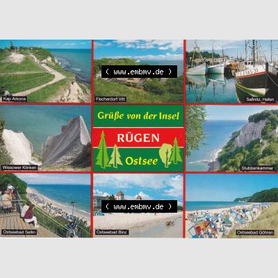 BRD Ansichtskarten der Insel Rügen BRD, Grüße von der Insel Rügen Ostsee. Ansichtskarten der BRD, Mecklenburg-Vorpommern katalogisieren. Sammlung aus Bundesland... Sammlung